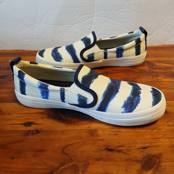 Sperry Crest Twin Gore Tie Dye Stripe Slip On Shoes Women's Size 7.5 M - Picture 12 of 12